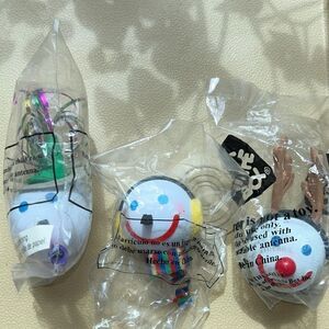 RARE Car 🚘 Antenna covers by Jack in the Box 2005 Snowman ⛄️ Reindeer 🦌 NYE 🎉